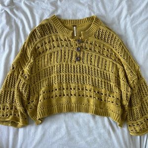 Free People Cropped Woven Top